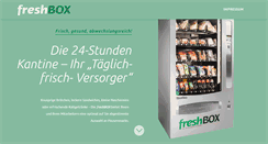 Desktop Screenshot of fresh-box.de