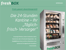 Tablet Screenshot of fresh-box.de